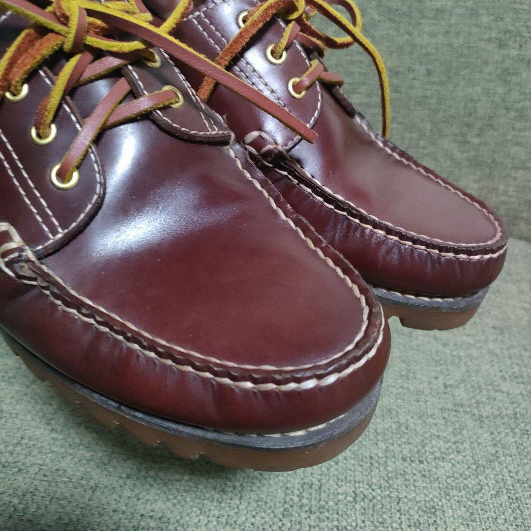 3eye風 EDWIN デッキシューズ レザー サイズ44 27.5cm相当