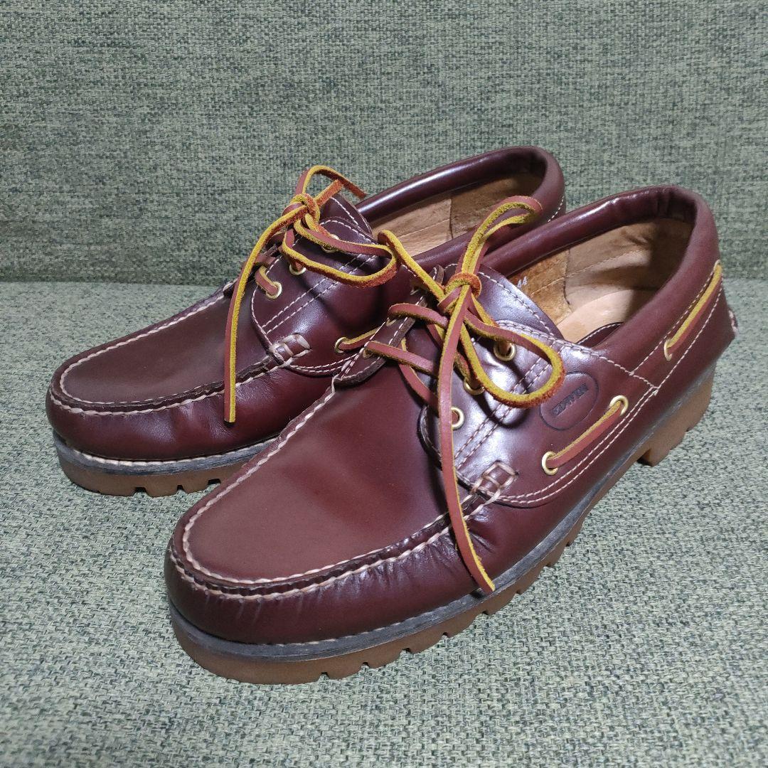 3eye風 EDWIN デッキシューズ レザー サイズ44 27.5cm相当