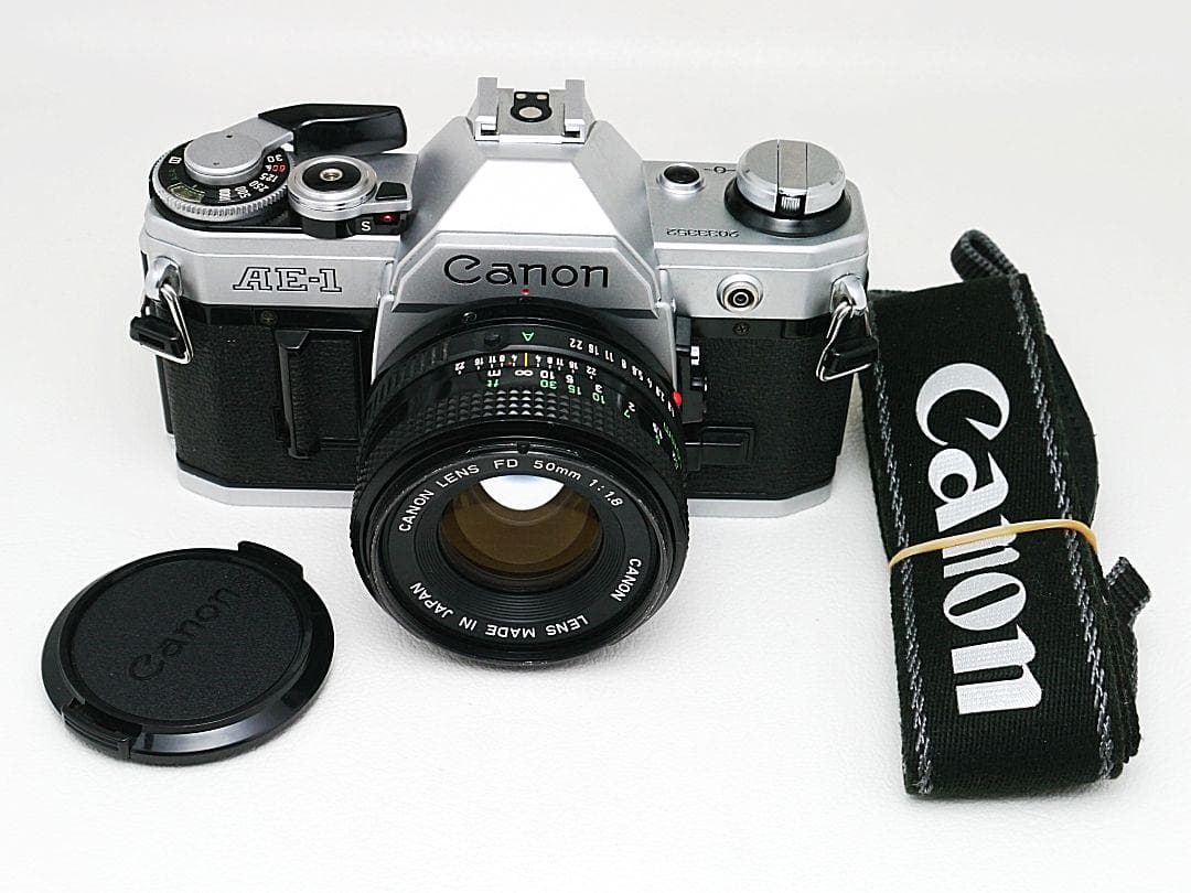 Canon AE-1 50mm F1.8付き 動作チェック済み 付属品付き