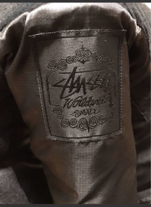 キング高友　ステューシー ウールダウンベスト フード付き ダウンベスト