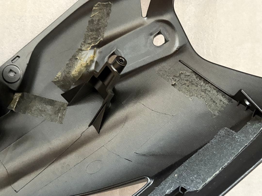 新品 新車外し zx4r 純正アッパーカウル グレー