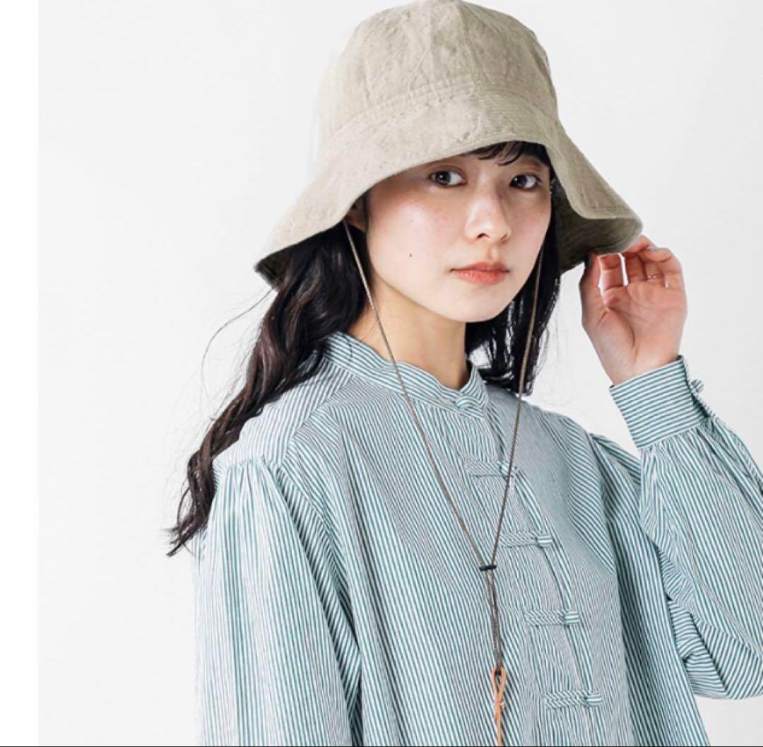 最終値下げナインテイラーNine Tailor ベルギーリネンハット ナチュラル