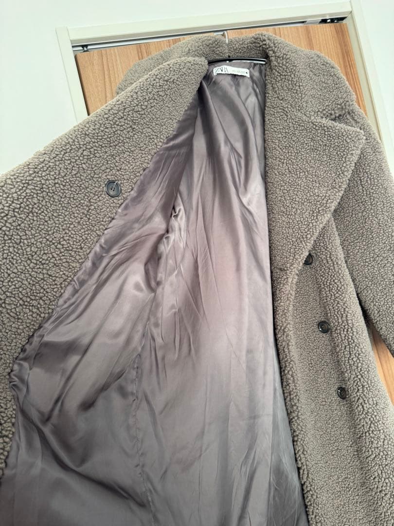 美品　ZARA ザラ　ボア　テディ　コート