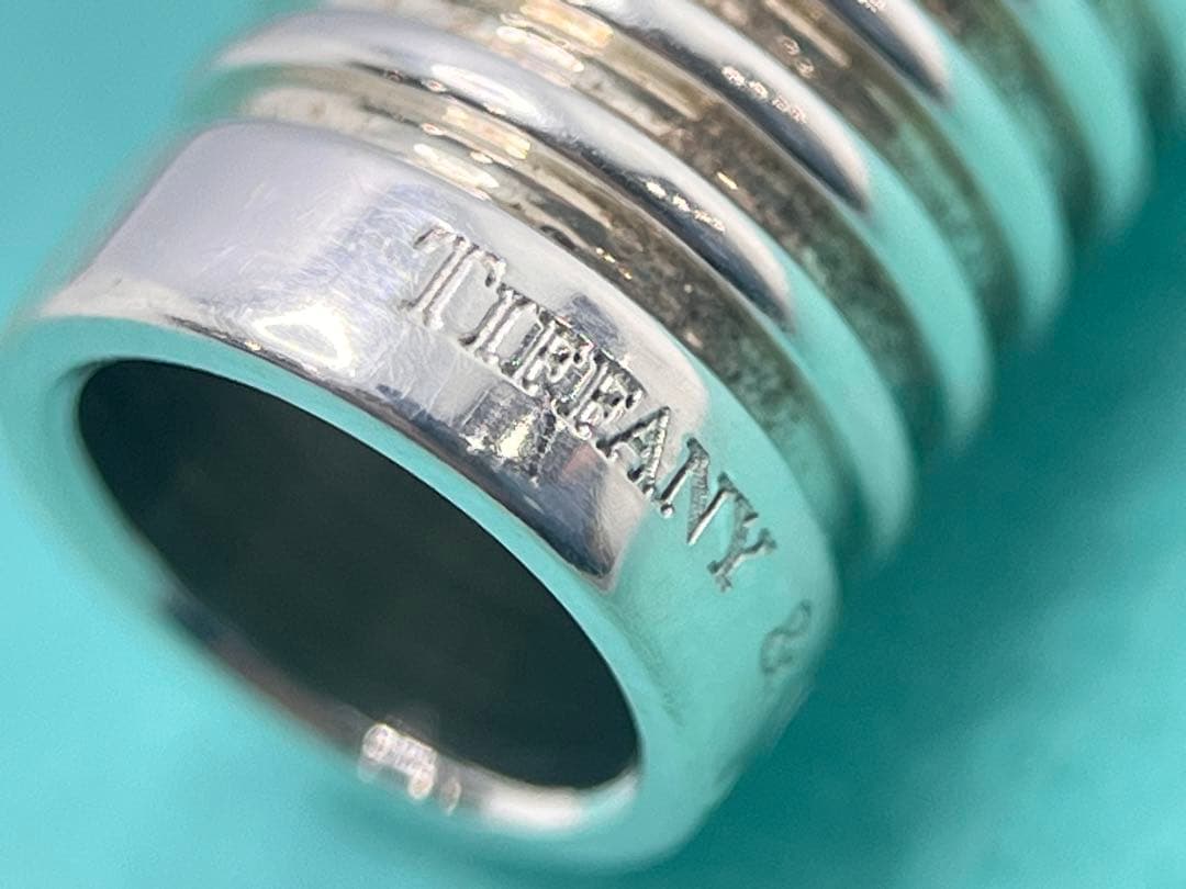 c511 美品　ティファニー　グルーブ　サーファーブレスレット　ラバーマグネット