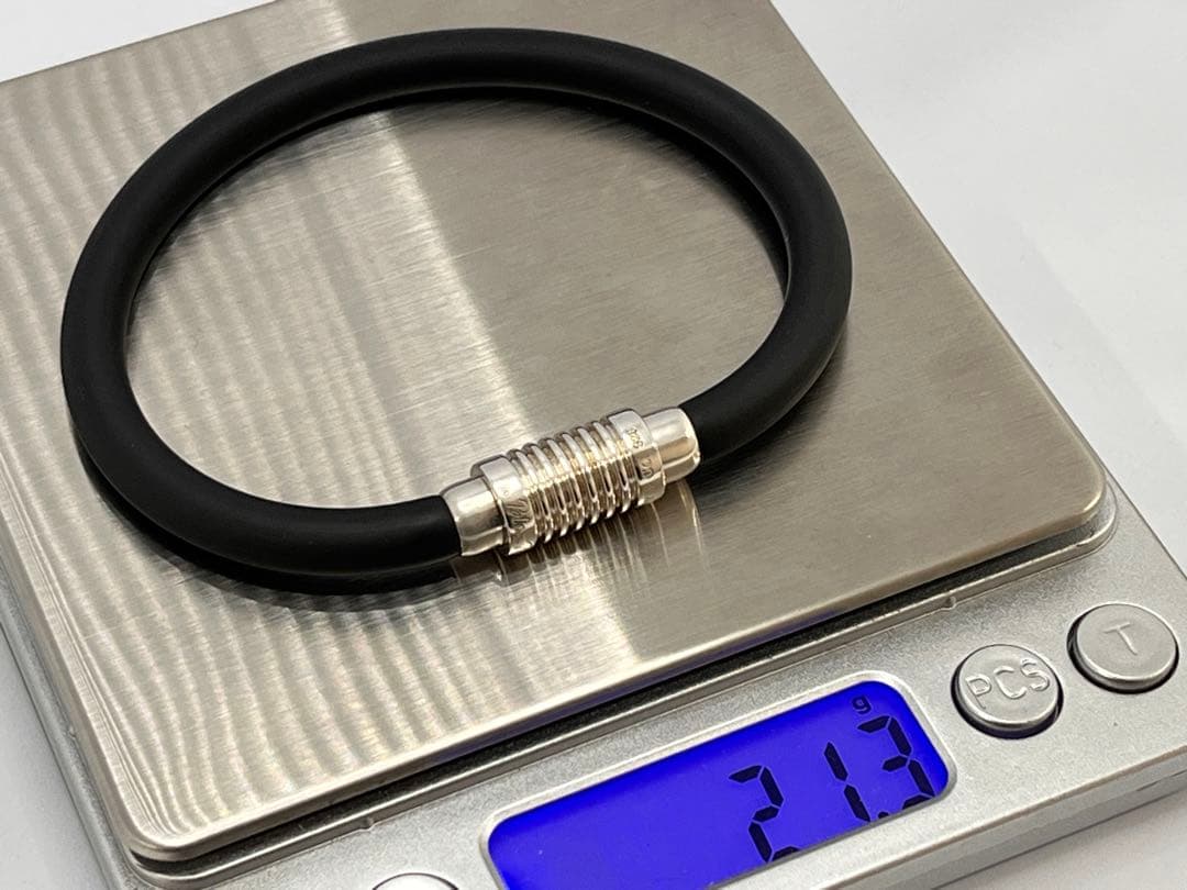 c511 美品　ティファニー　グルーブ　サーファーブレスレット　ラバーマグネット