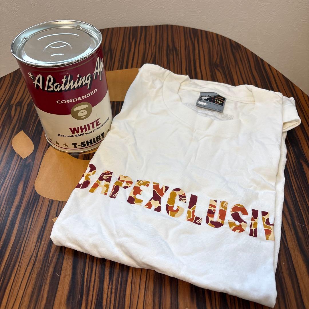 d*7様 新品未使用 BAPE 青山限定 缶 Tシャツ 日本製 APE エイプ