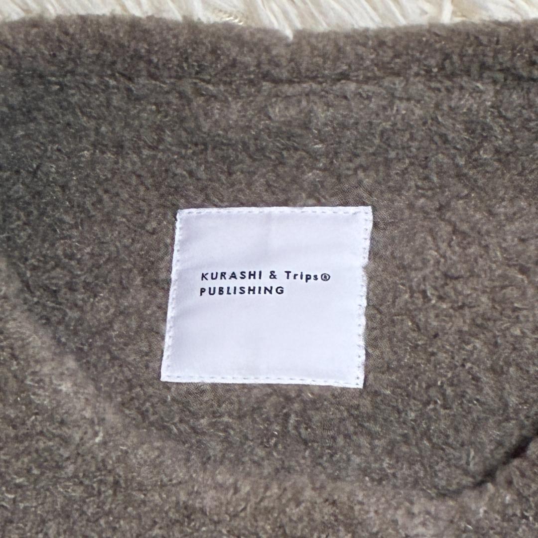 北欧、くらしの道具店　大人のためのウール混ボアコート（マフラー付）/モカブラウン