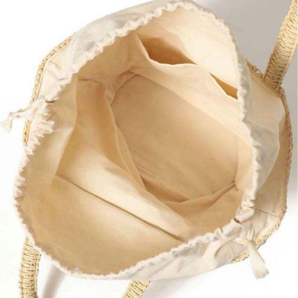 【未使用】DEAN&DELUCA BEAMS かごバッグ S ナチュラル