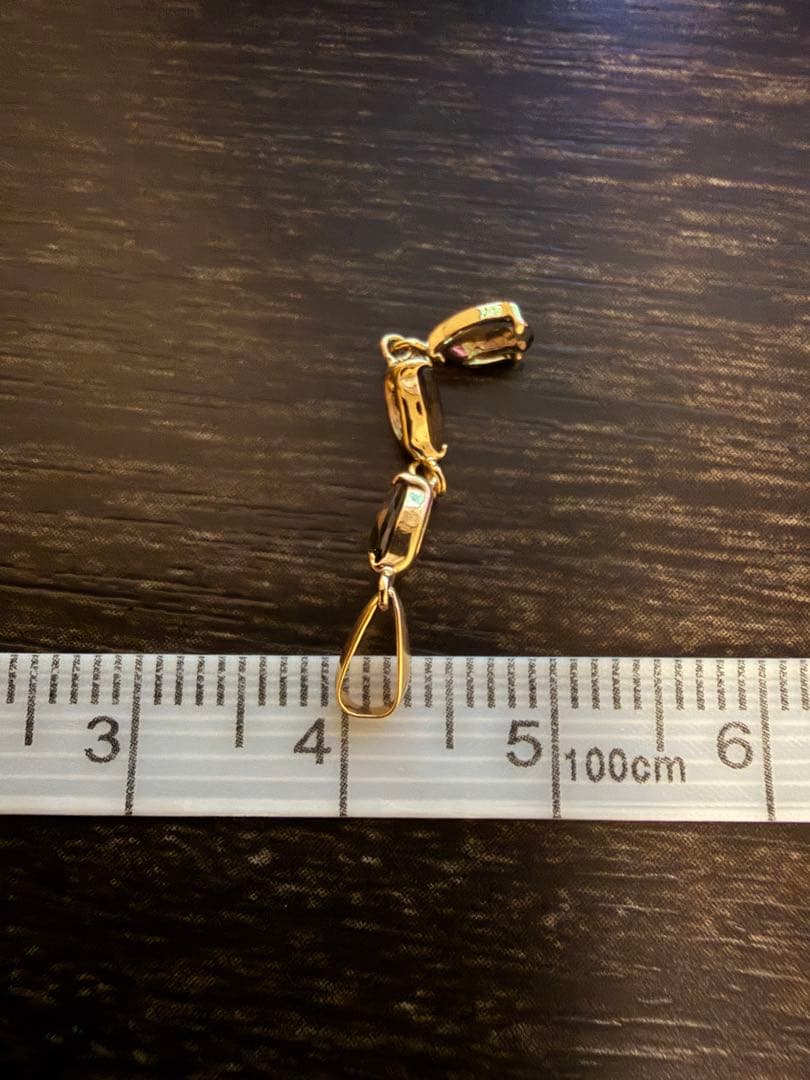 K18 yg スモーキークォーツ　ペンダントトップ