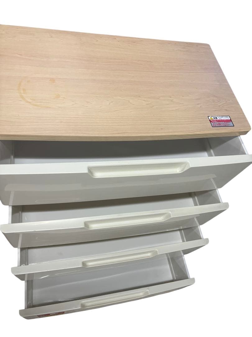 IRIS（アイリスオーヤマ）ウッドトップチェスト HG-724B（ペアホワイト）