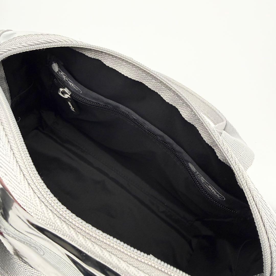 【極美品】レスポートサック 2way ショルダー ハンドバッグ ミラー シルバー