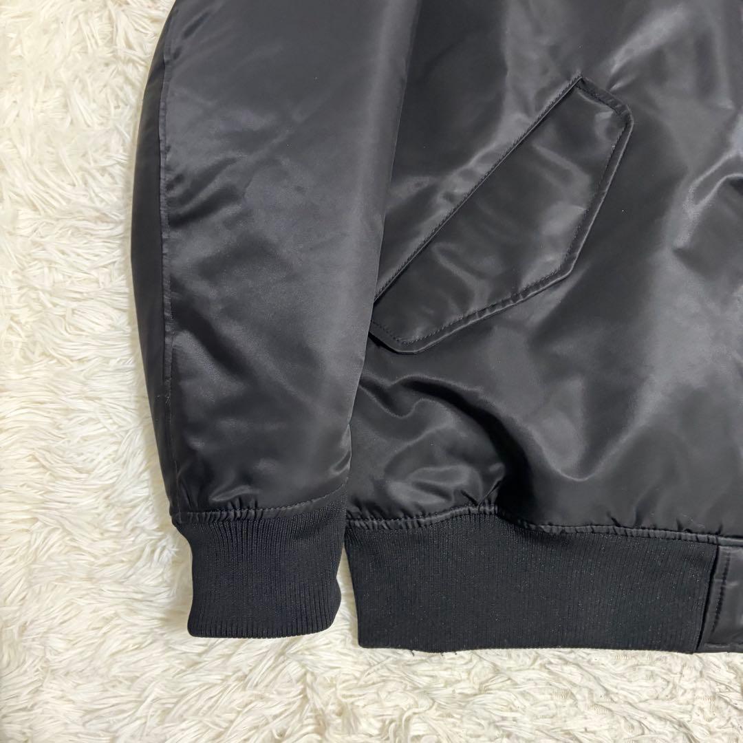 【極美品】UNIQLO +J ハイブリッドダウンオーバーサイズMA-1 ブラック