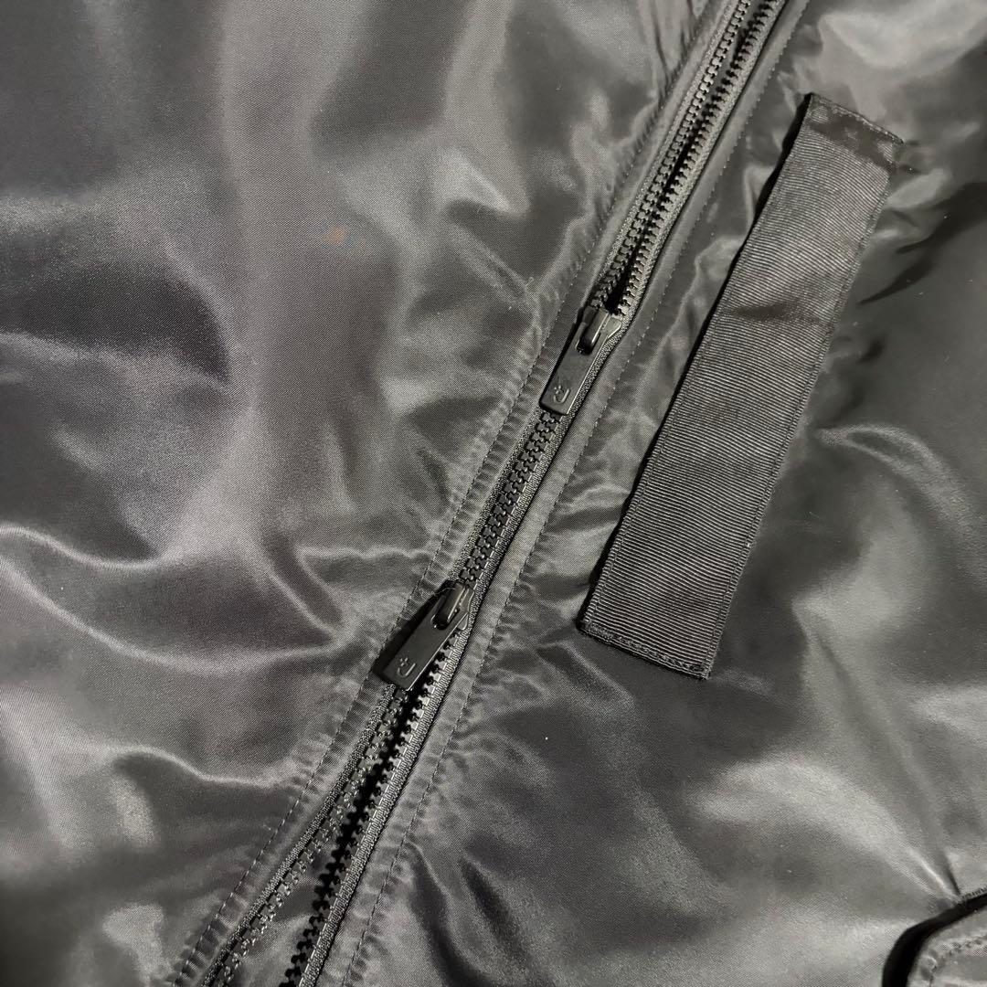 【極美品】UNIQLO +J ハイブリッドダウンオーバーサイズMA-1 ブラック