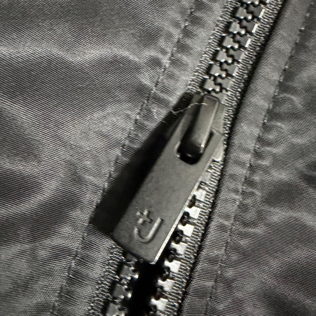 【極美品】UNIQLO +J ハイブリッドダウンオーバーサイズMA-1 ブラック