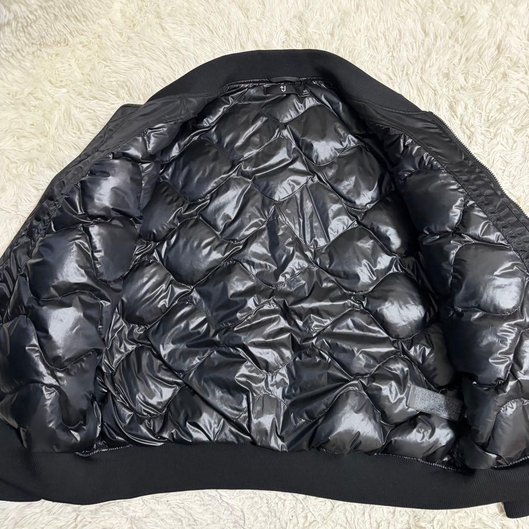 【極美品】UNIQLO +J ハイブリッドダウンオーバーサイズMA-1 ブラック