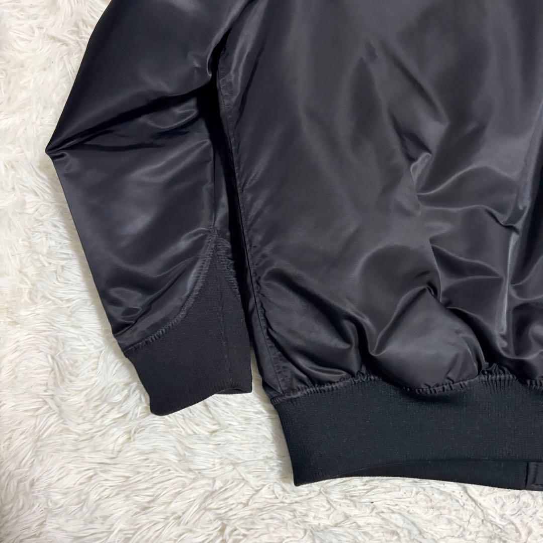 【極美品】UNIQLO +J ハイブリッドダウンオーバーサイズMA-1 ブラック