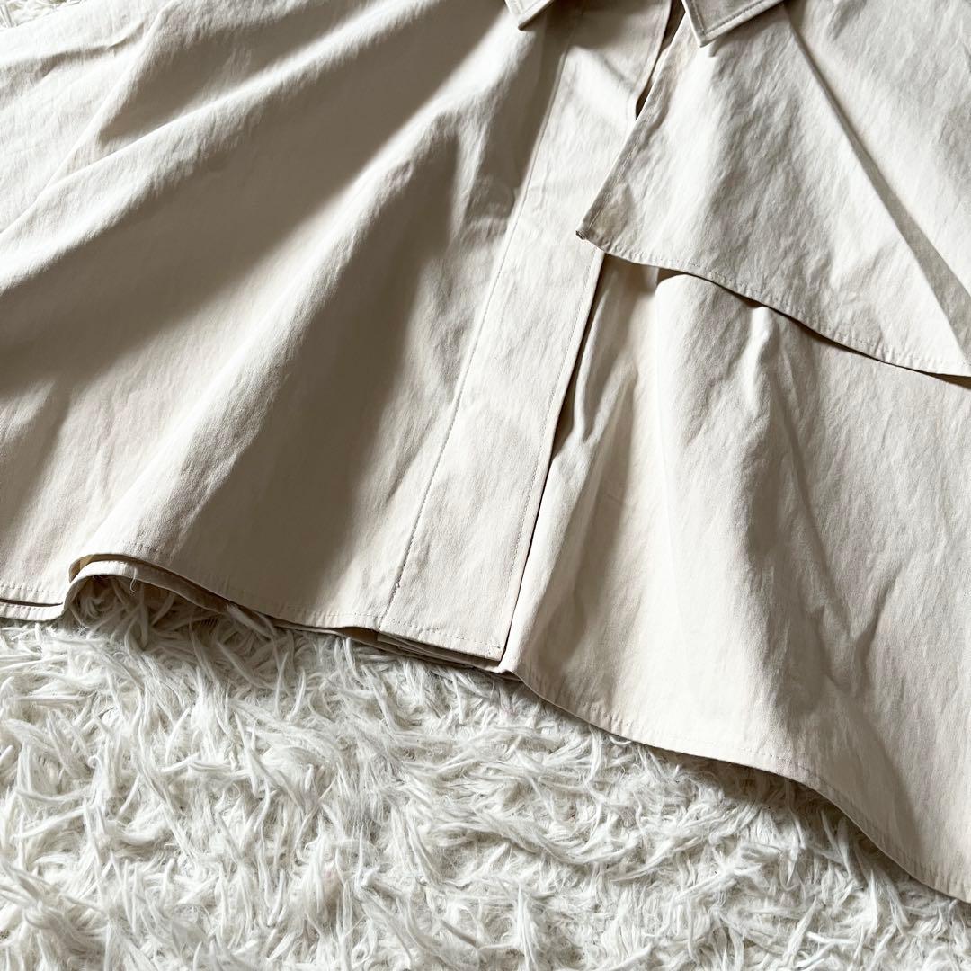 COS コス オーバーサイズ クロップド トレンチコートケープ