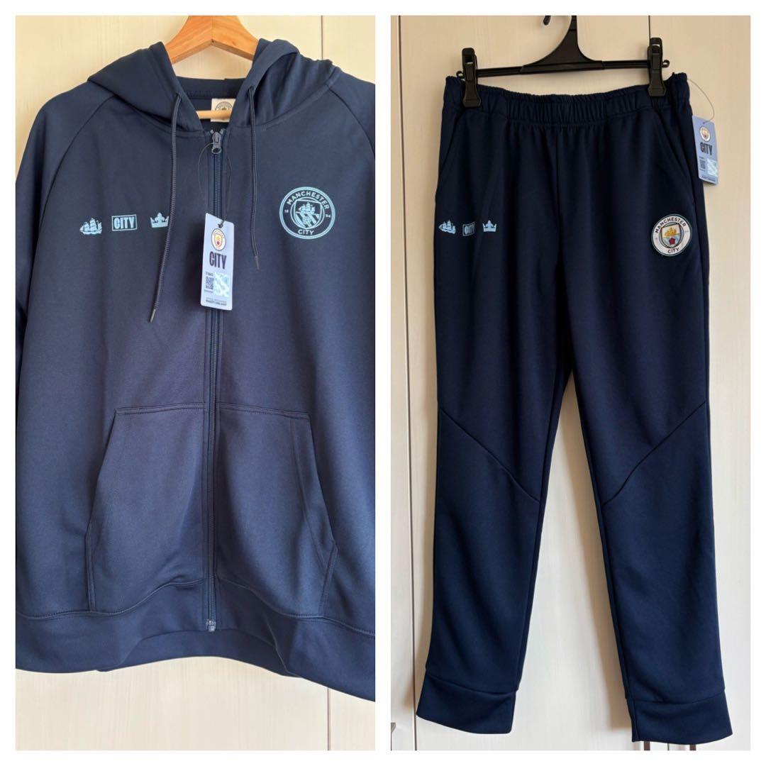 ［新品未使用］マンチェスターシティ公式　2025フルジップパーカー×パンツセット