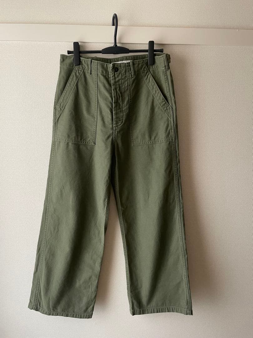 FRAMeWORK ミリタリースラブバックサテンベイカーパンツ　40