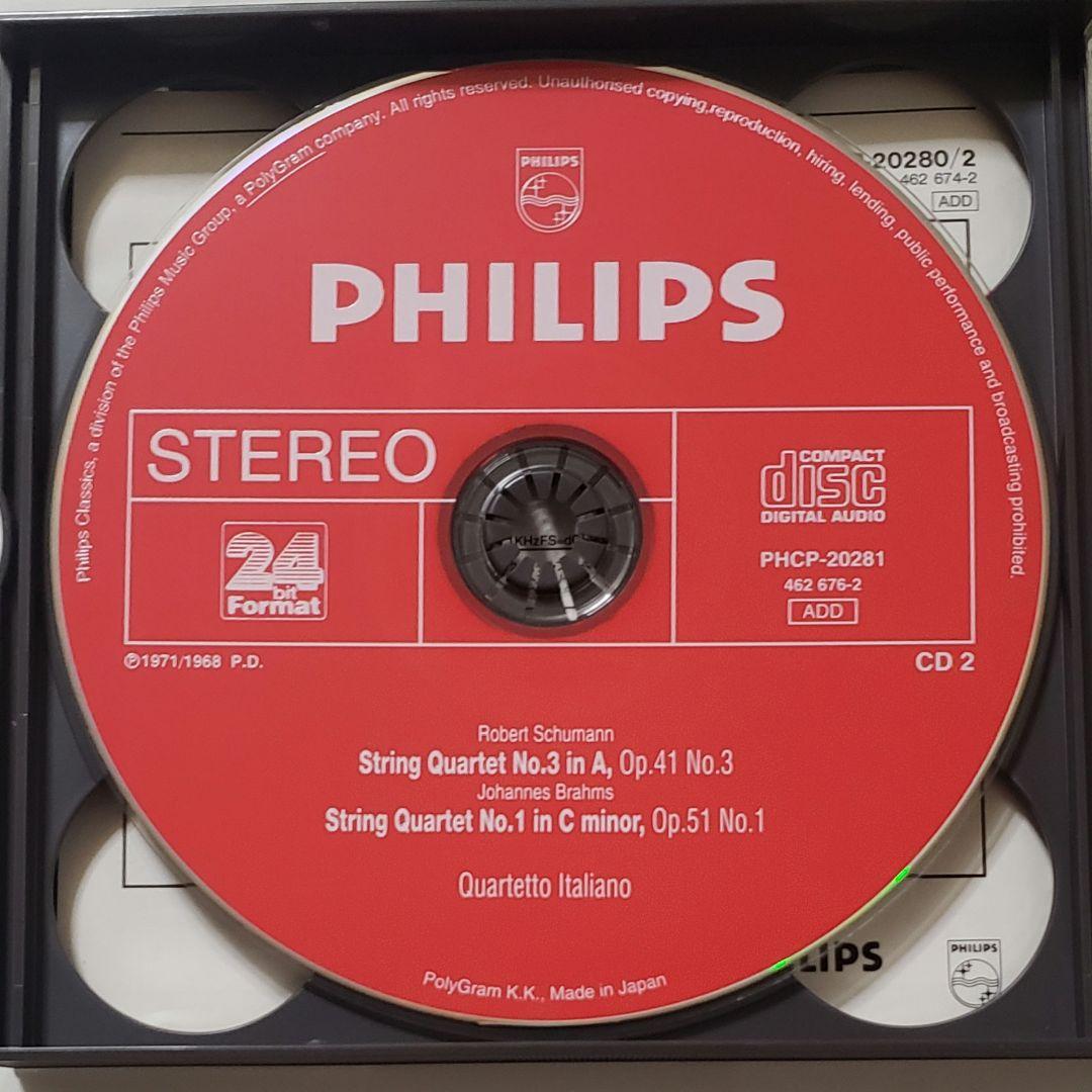帯付　：　イタリア四重奏団　／　シューマン　ブラームス　弦楽四重奏曲全集