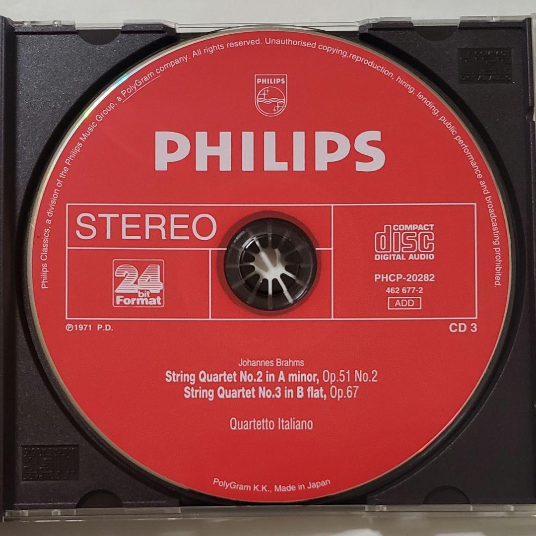 帯付　：　イタリア四重奏団　／　シューマン　ブラームス　弦楽四重奏曲全集