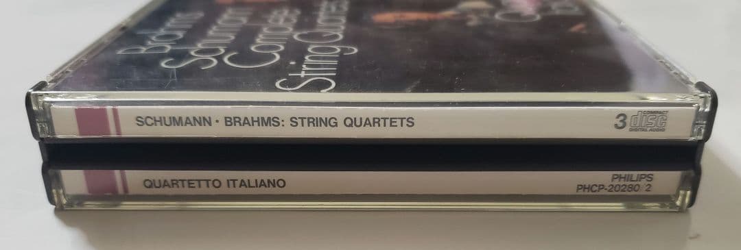 帯付　：　イタリア四重奏団　／　シューマン　ブラームス　弦楽四重奏曲全集