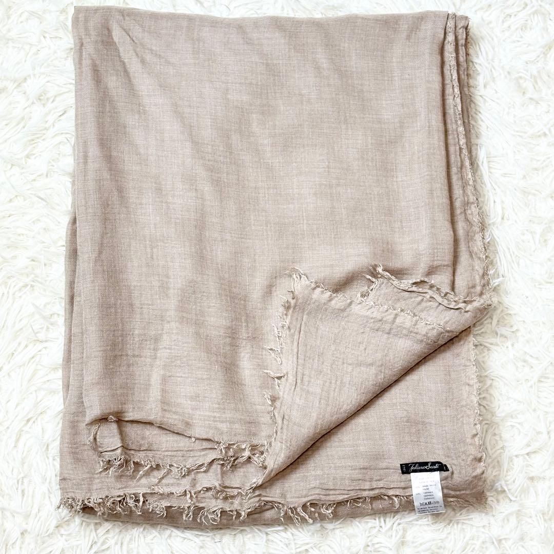 美品✨Faliero Sarti 大判（184×152）ストール カシミヤ混