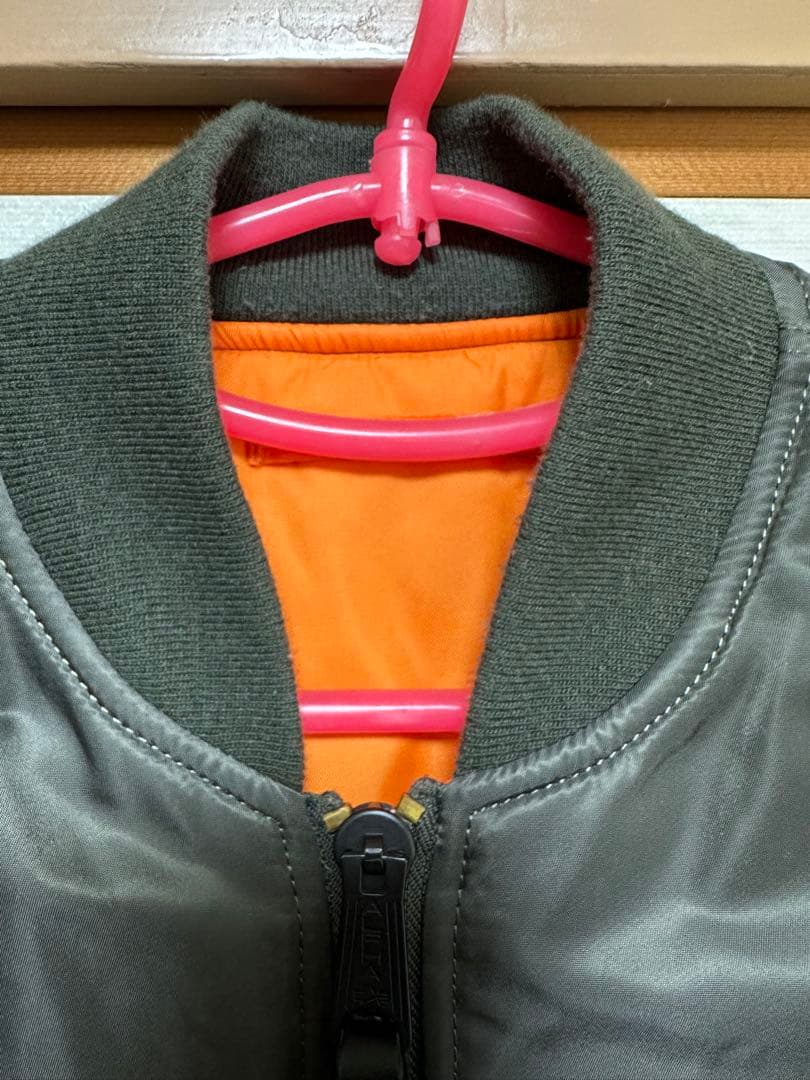 ALPHA グレー MA-1 フライトジャケット