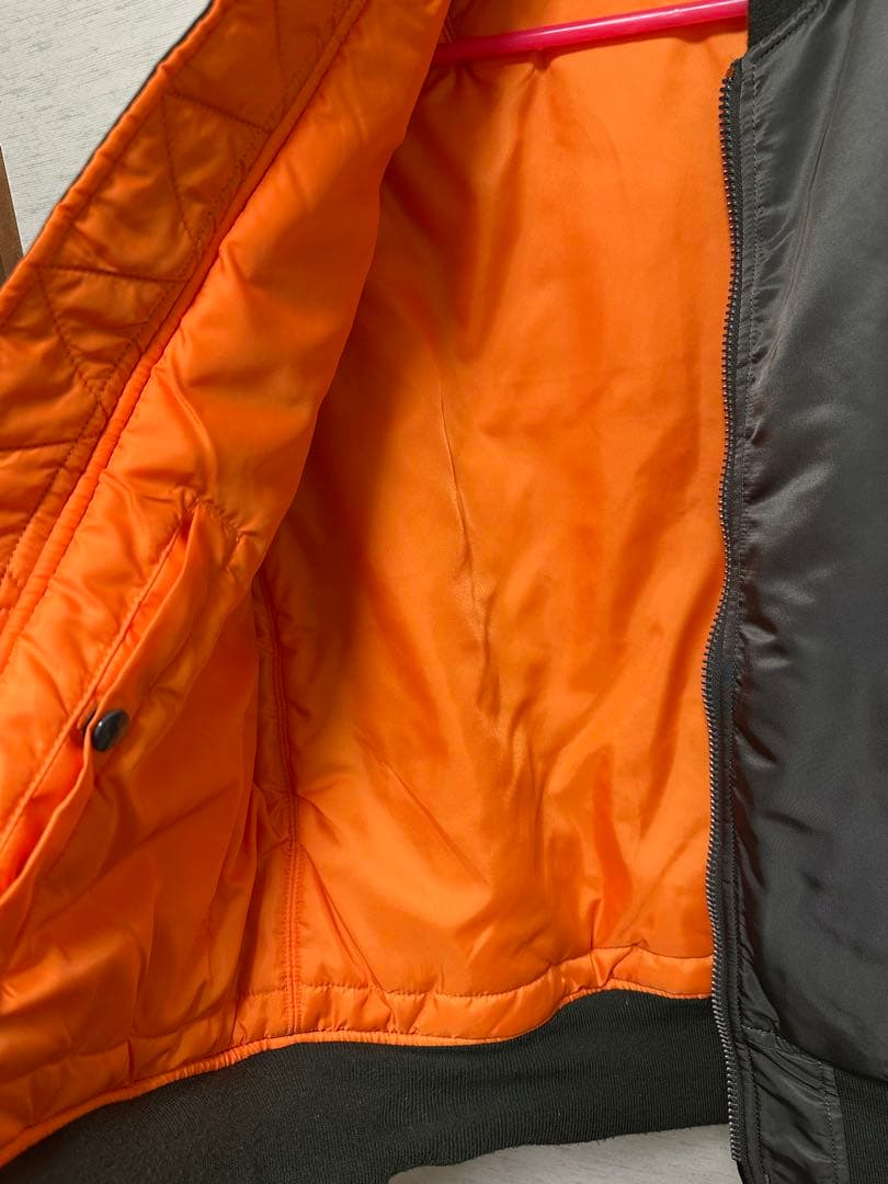 ALPHA グレー MA-1 フライトジャケット