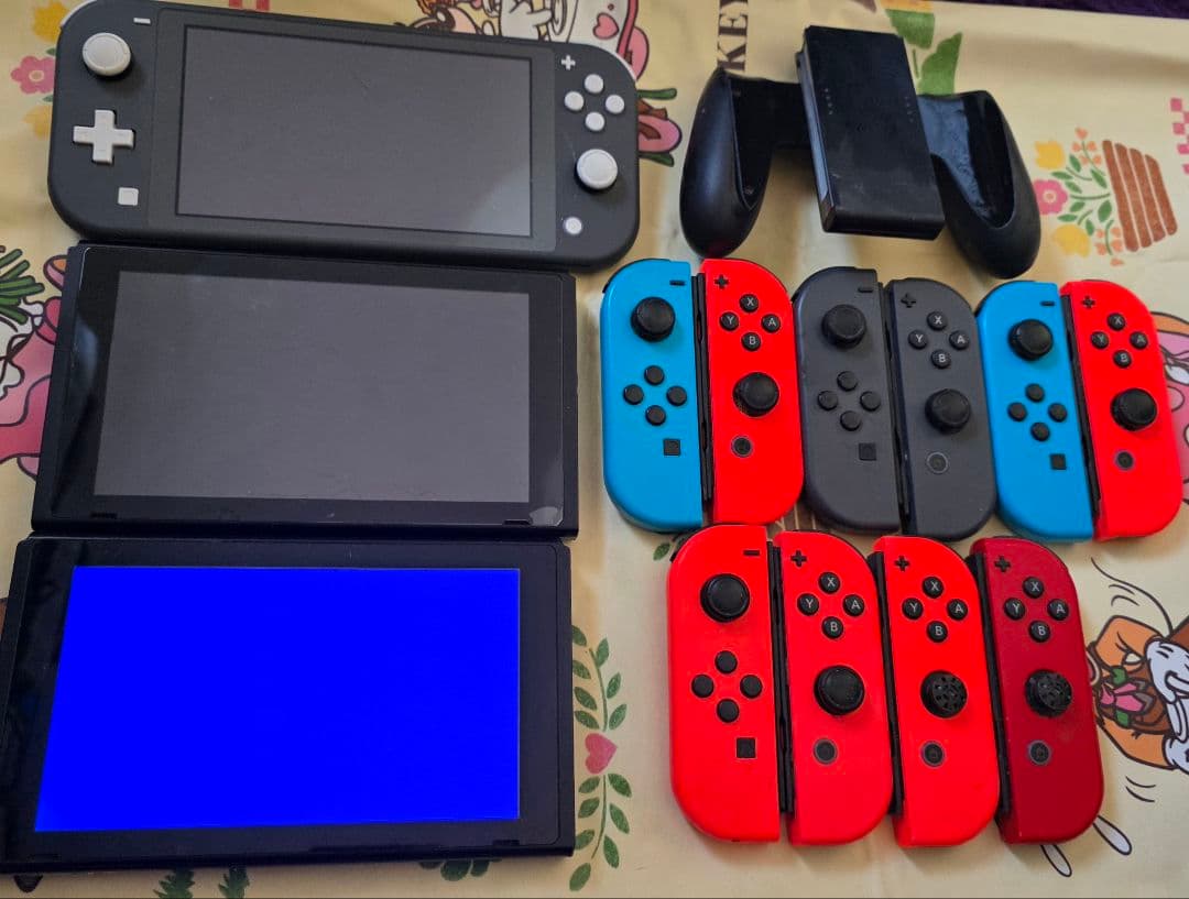 「ジャンク」Nintendo Switch　コントローラー、付属品セット