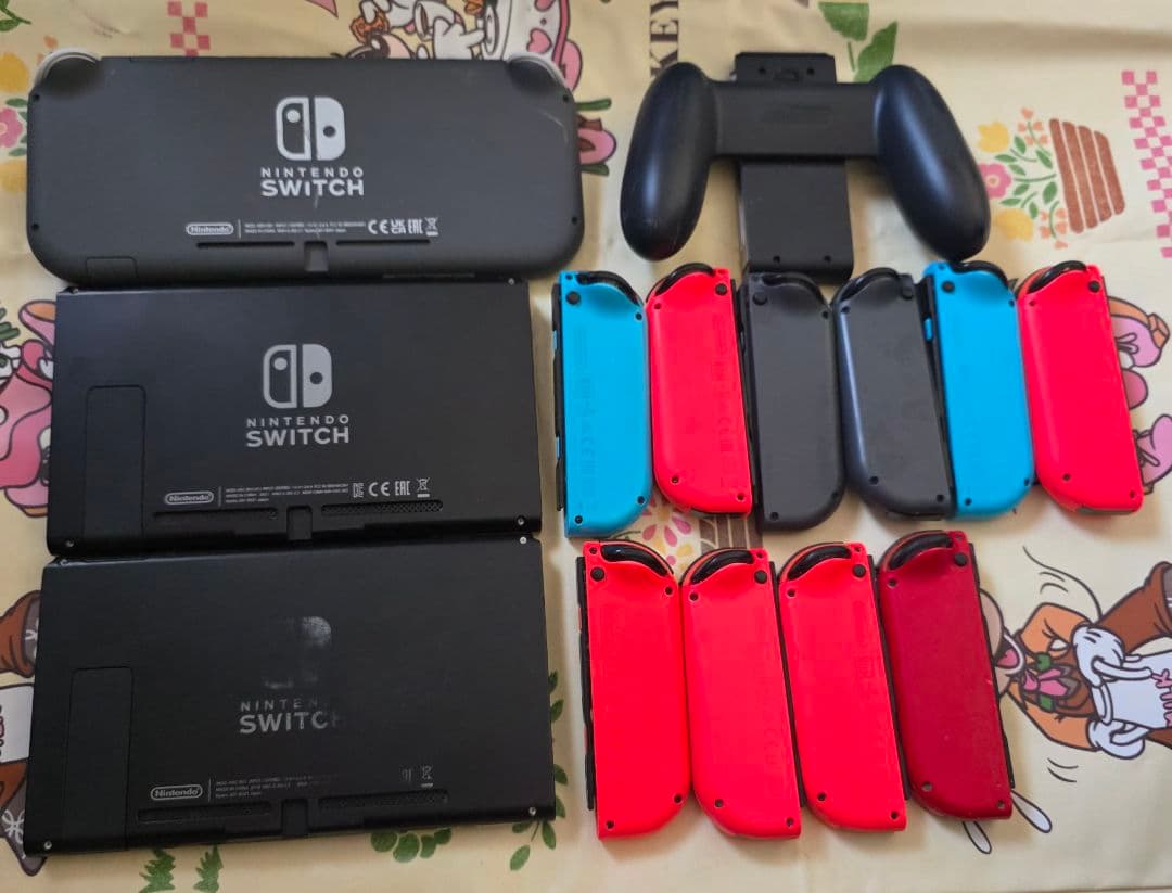 「ジャンク」Nintendo Switch　コントローラー、付属品セット