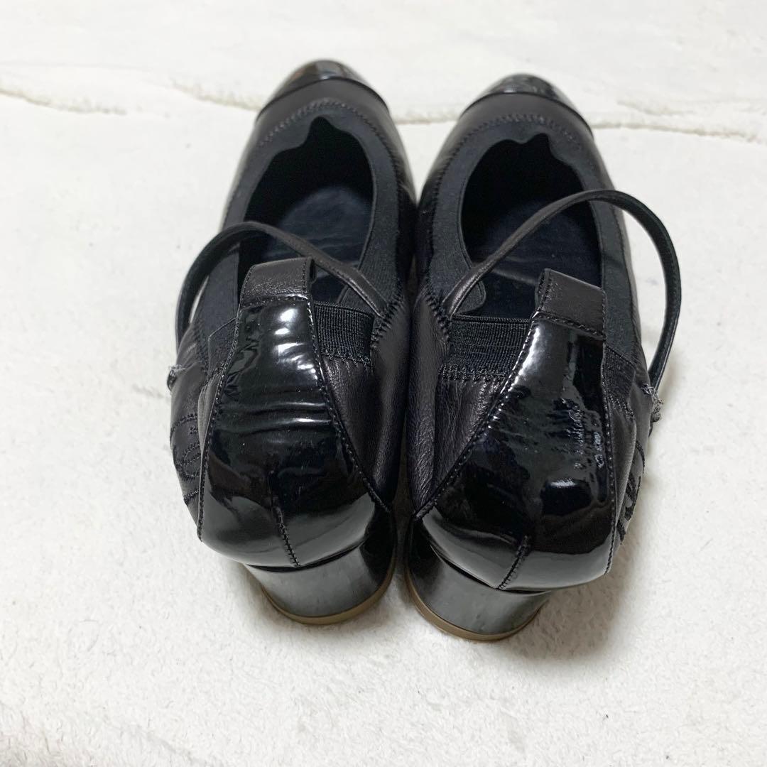 CHANEL シャネル　24.5 ココマーク　バレエ　フラット　ブラック