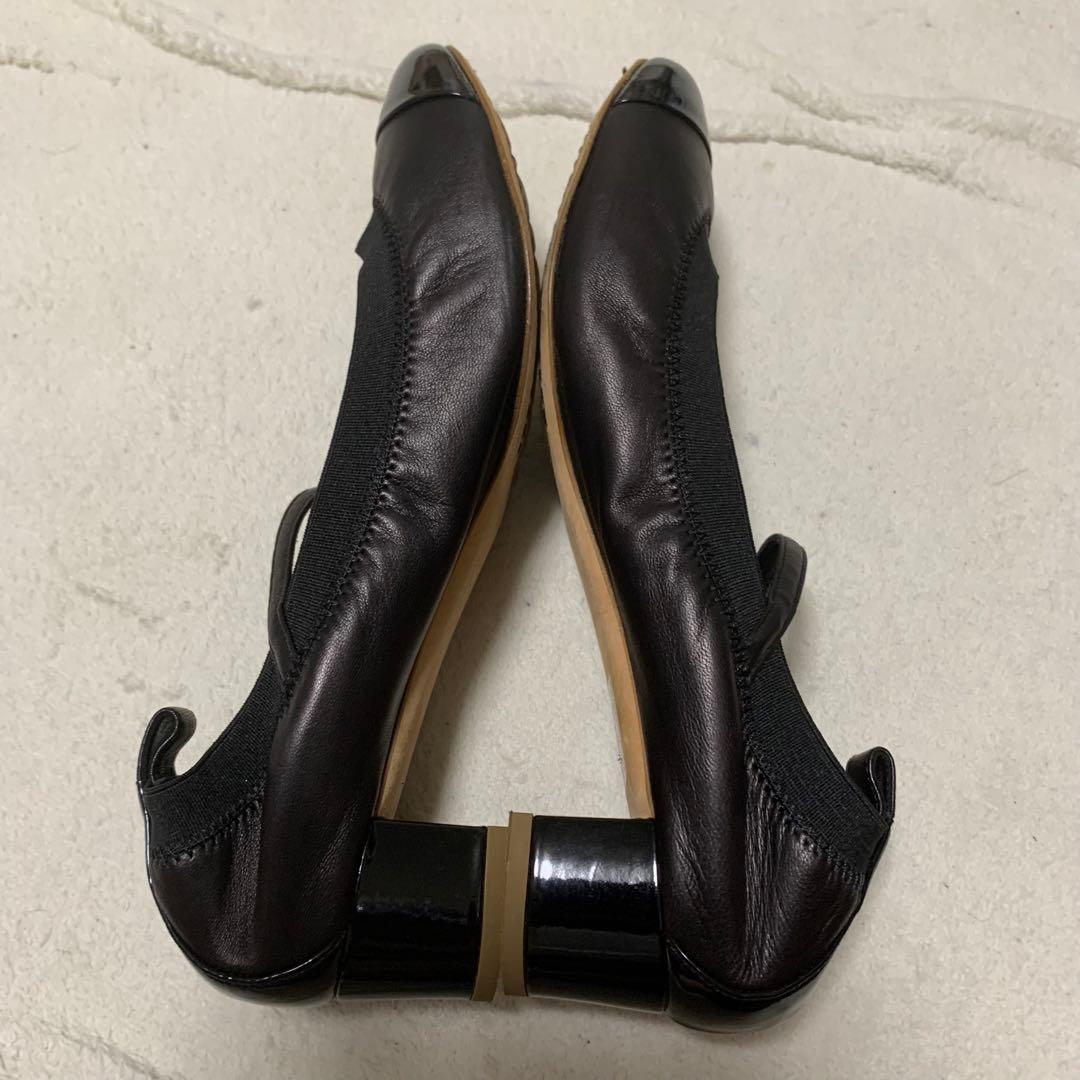 CHANEL シャネル　24.5 ココマーク　バレエ　フラット　ブラック