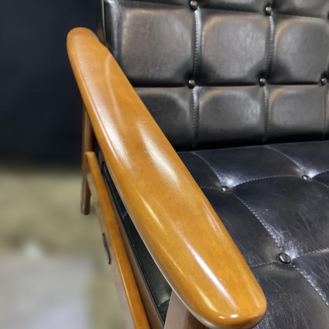 【カリモク60 】Kチェア◆2シーター ◇程度良好◆