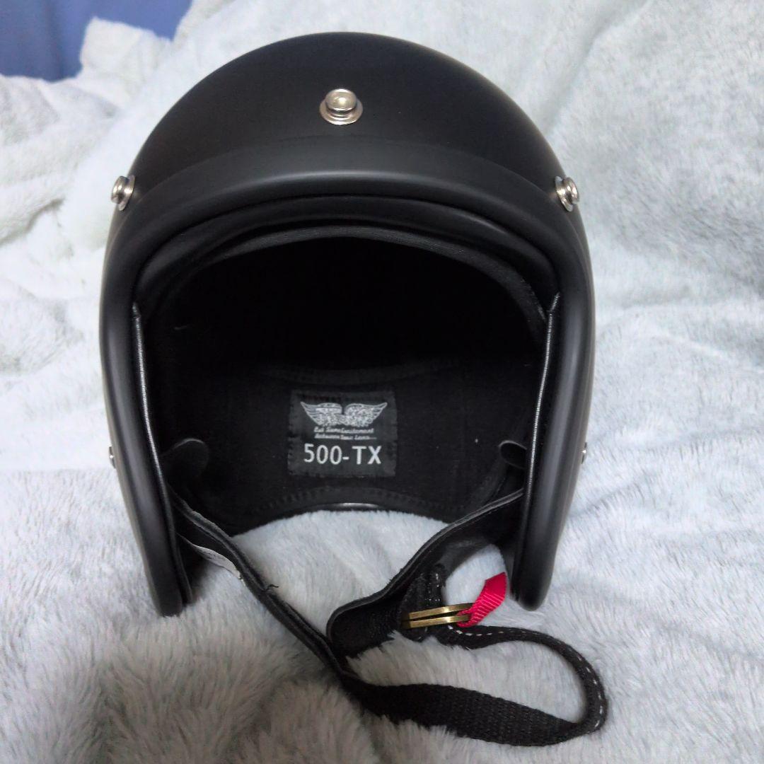 500-TX ジェットヘルメット マットブラック　61〜62cm