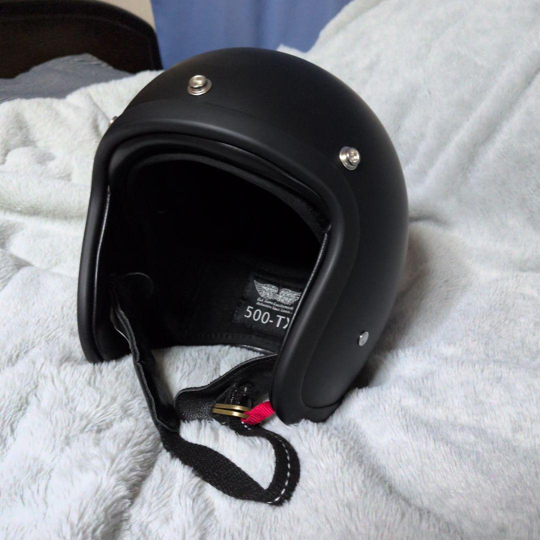 500-TX ジェットヘルメット マットブラック　61〜62cm