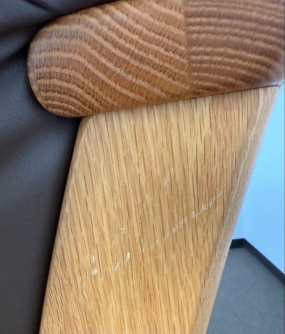 かな ナガノインテリア 天然木 回転式 ダイニングチェア (キャスター付)