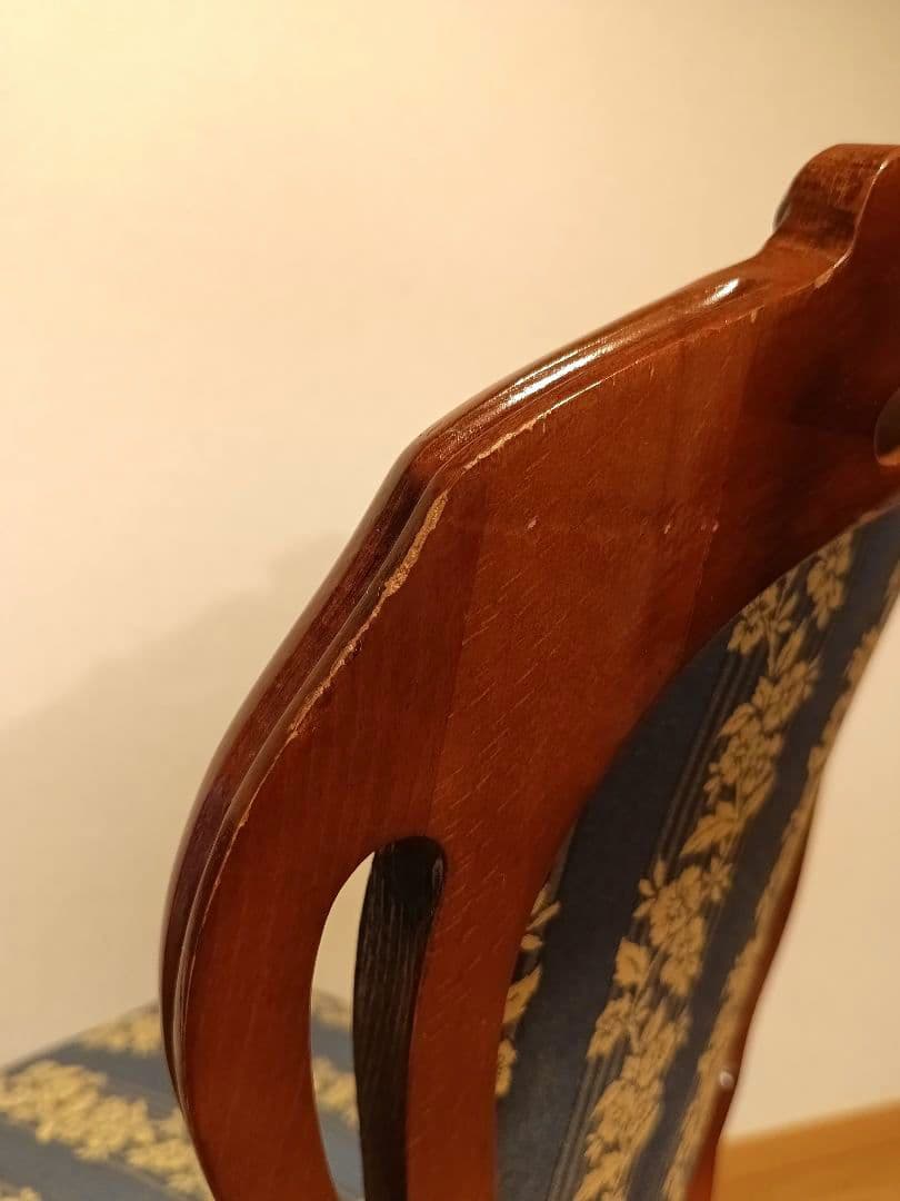 イタリア高級アンティーク調家具 ダイニングチェア リビングチェア 猫脚 B