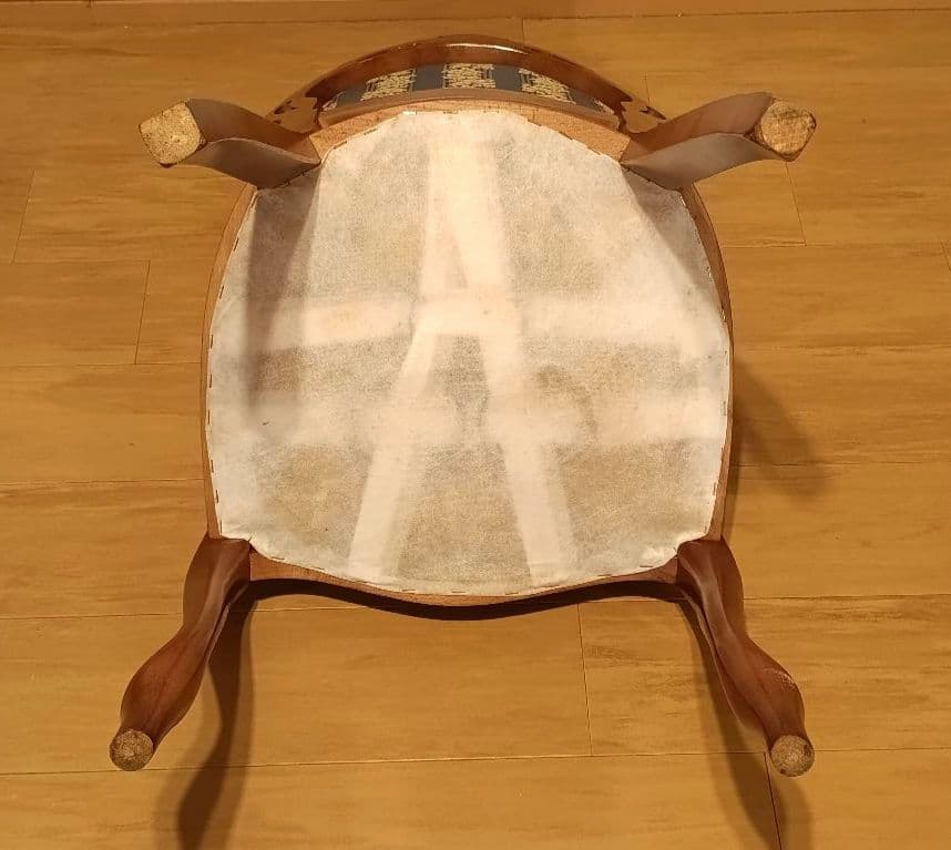 イタリア高級アンティーク調家具 ダイニングチェア リビングチェア 猫脚 B