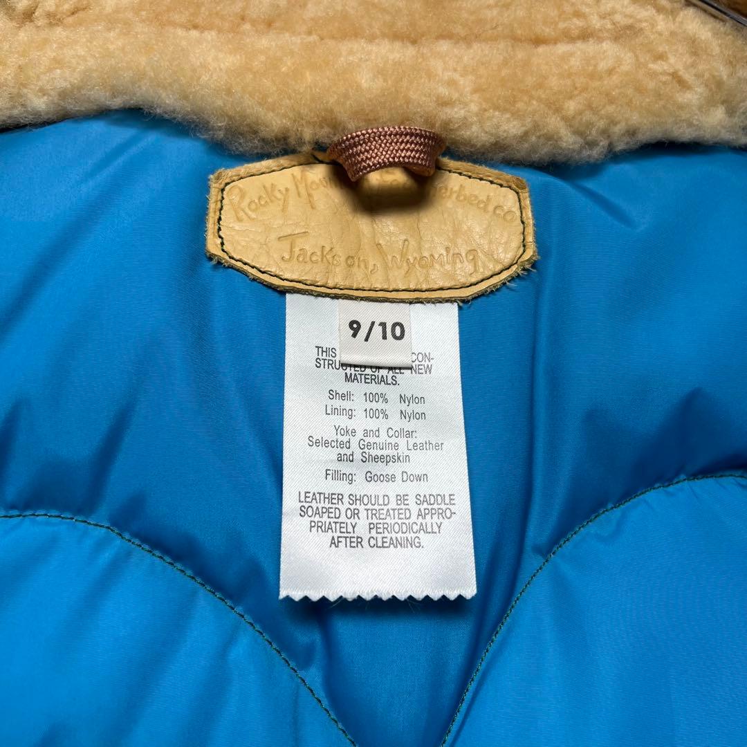 【訳あり格安】ロッキーマウンテン ダウンベスト レザー ジャケット アメカジ