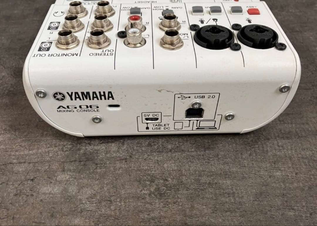 YAMAHA/ヤマハ MIXING CONSOLE AG06 傷汚れ等有