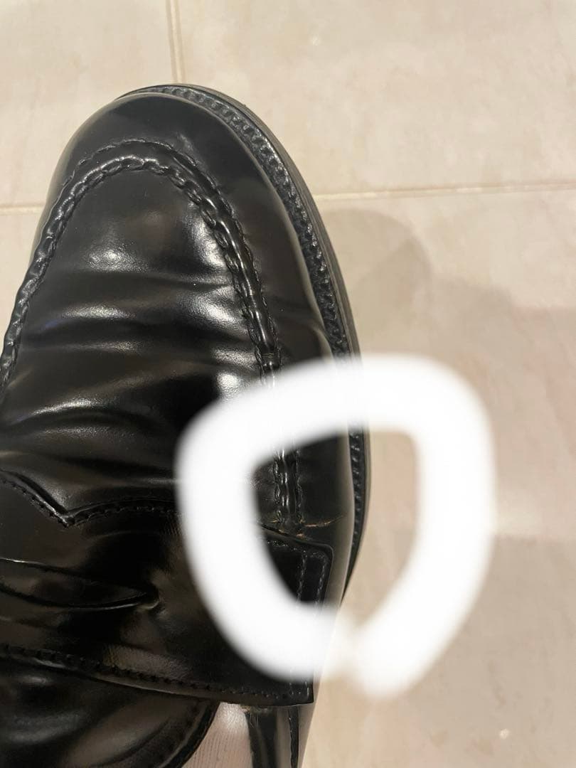 Alden 9636 6D 一部革裂けあり コードバン ローファー