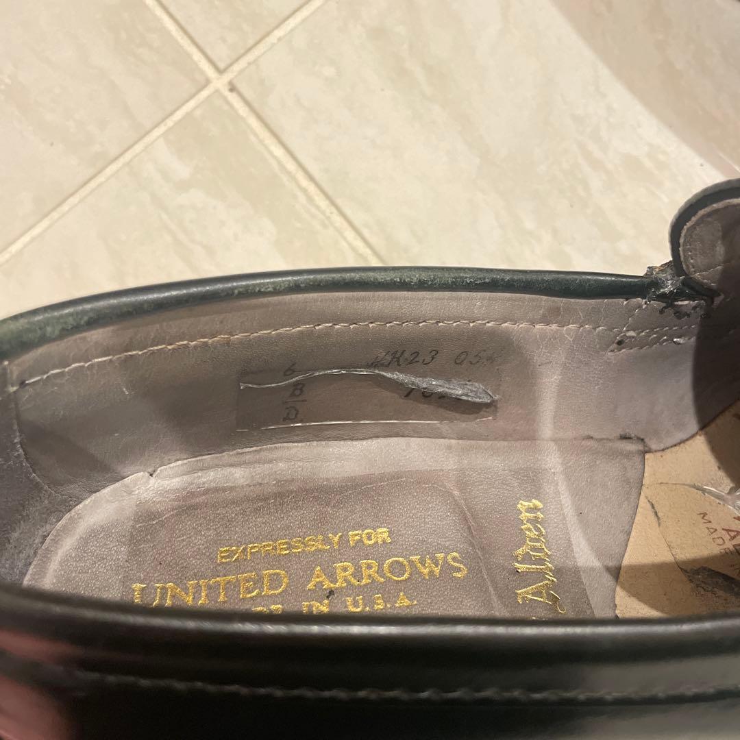 Alden 9636 6D 一部革裂けあり コードバン ローファー