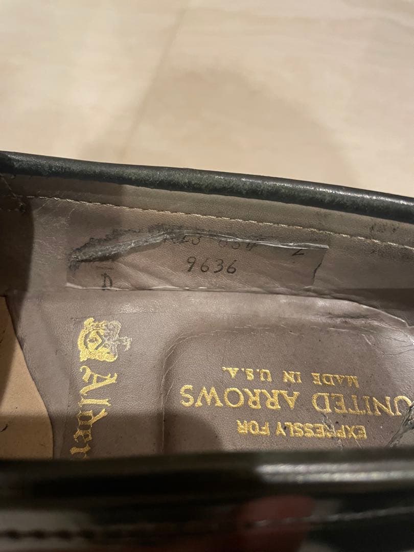 Alden 9636 6D 一部革裂けあり コードバン ローファー