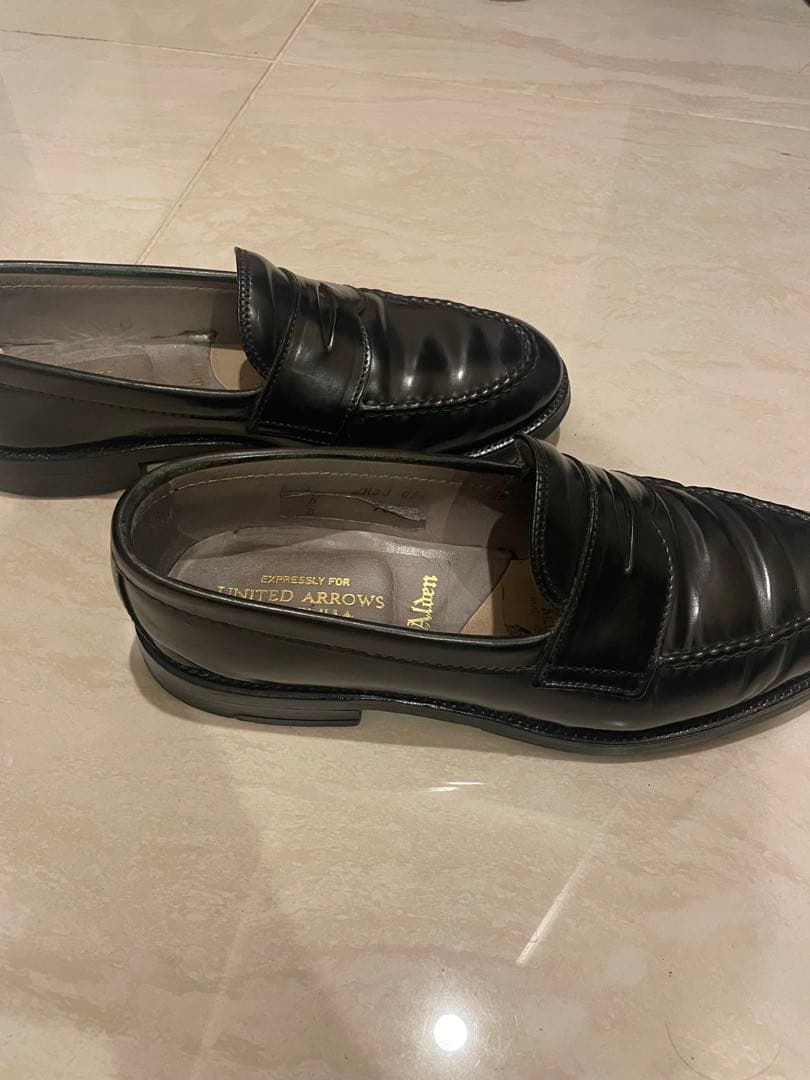 Alden 9636 6D 一部革裂けあり コードバン ローファー