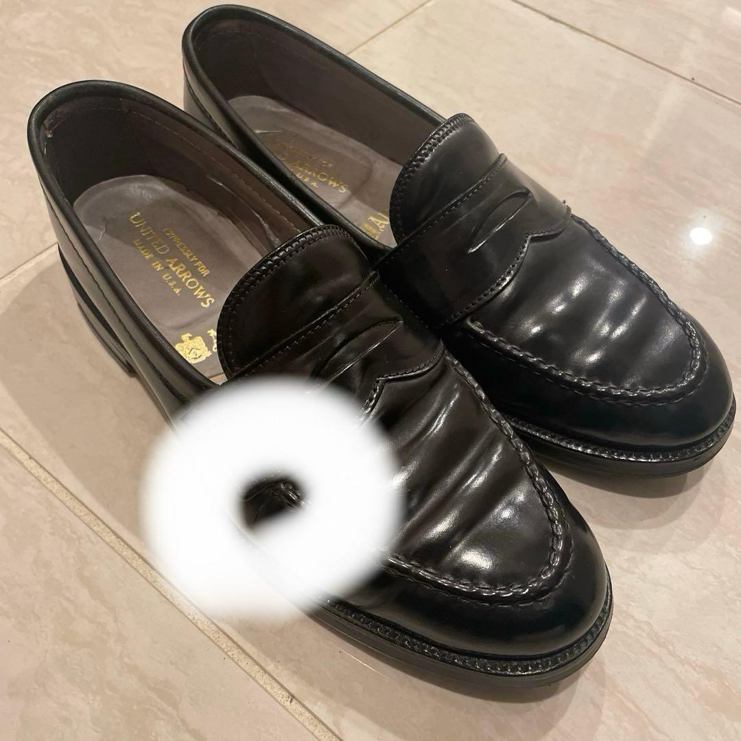 Alden 9636 6D 一部革裂けあり コードバン ローファー