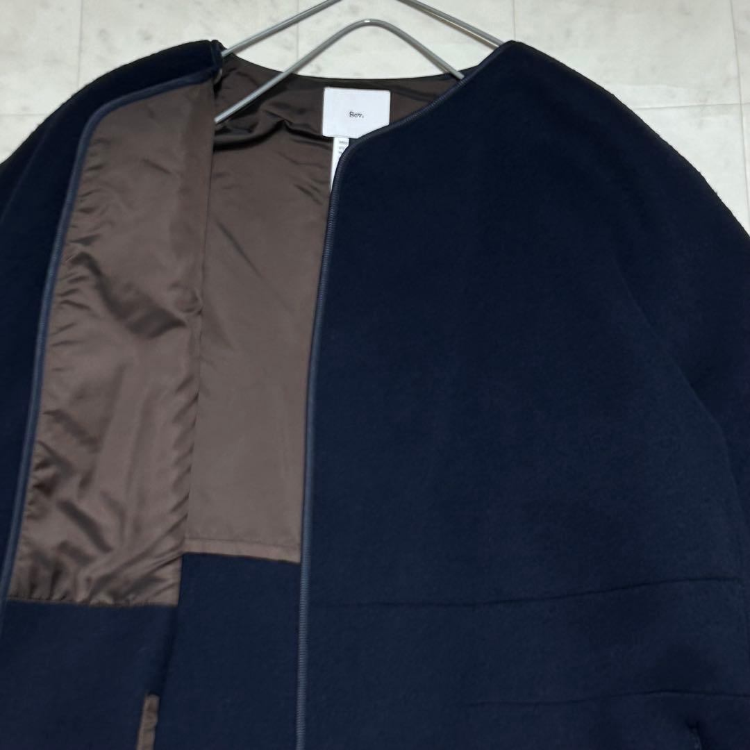 Sov. Pecolamb ダブルビーバーウールコート フードライナー 3way