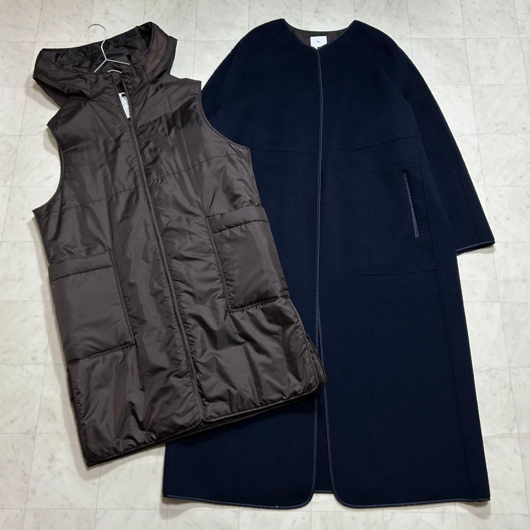 Sov. Pecolamb ダブルビーバーウールコート フードライナー 3way