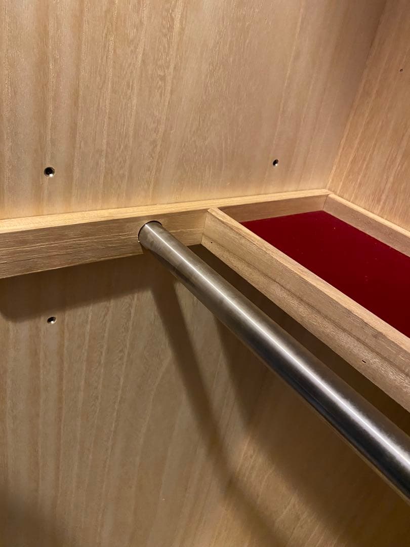 府中婚礼家具　洋服ダンス　クローゼット　桐製両開き　桐製家具　タンス　ブラウン