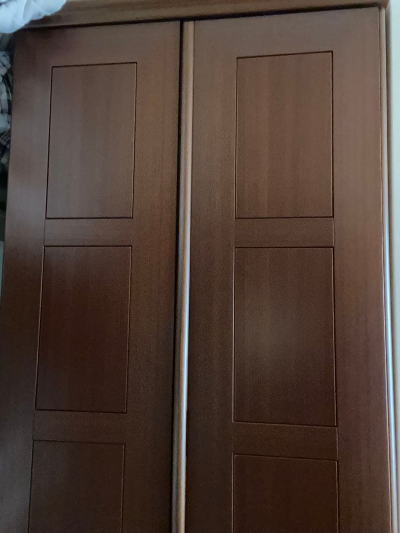 府中婚礼家具　洋服ダンス　クローゼット　桐製両開き　桐製家具　タンス　ブラウン